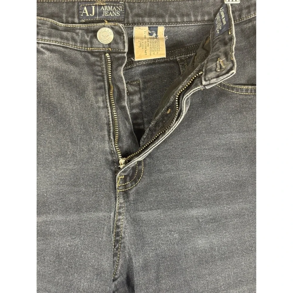 Armani Jeans Mens Size 34 Dark Wash Straight Leg Denim Made in Italy T5J05BK-12